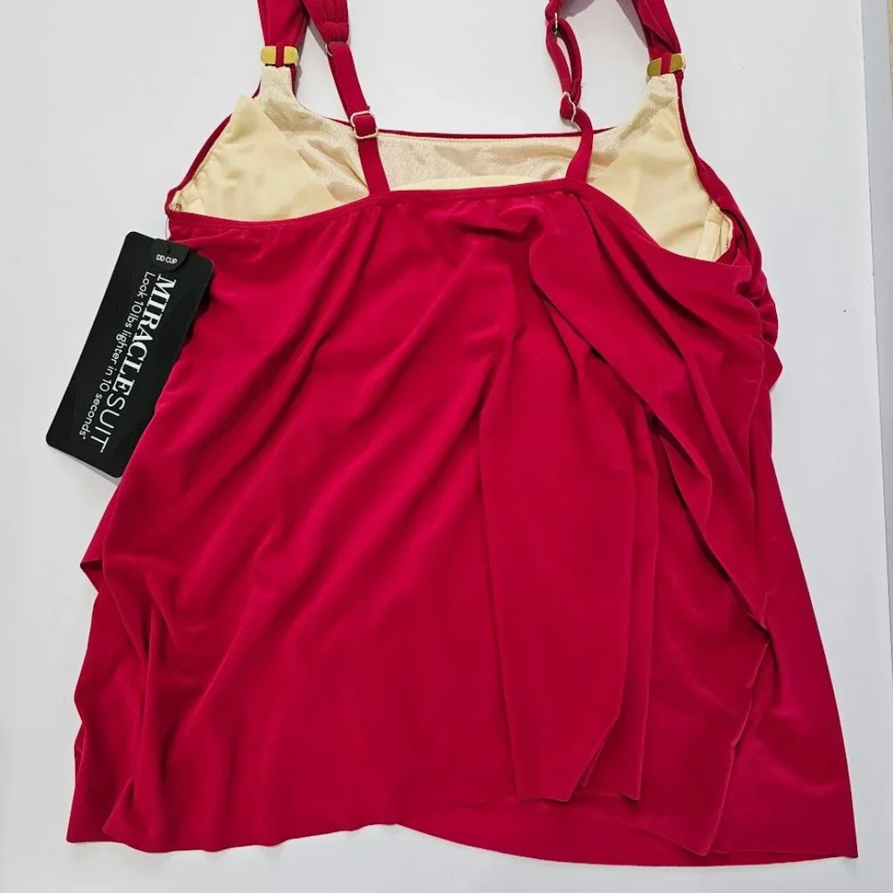 Miraclesuit Solid Dazzle Tankini Top DD Cup - Picture 6 of 10